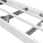 CAT5 aluminum dock feature: gusset reinforcements